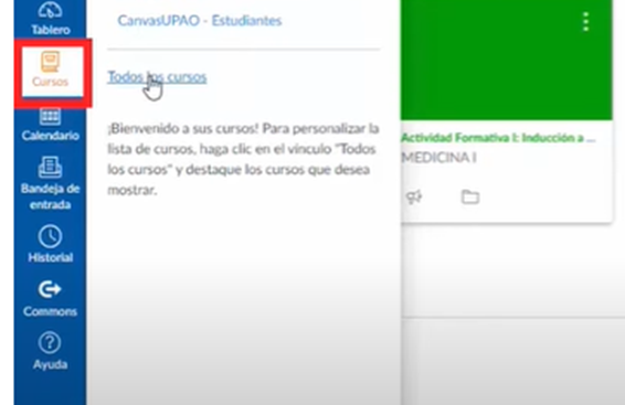 cursos asiganados
