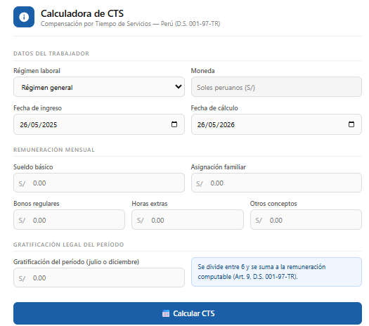 Calculadora CTS