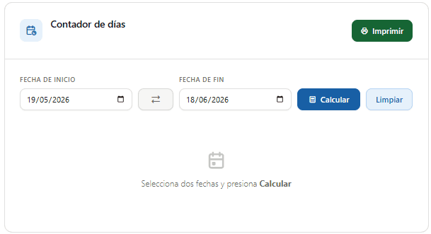 Contador de Días